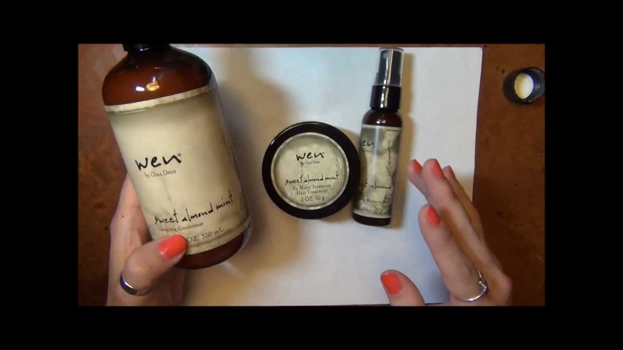 Hair Wen Sweet Almond Mint Healthy Hair Kit 3 Piece Youtube