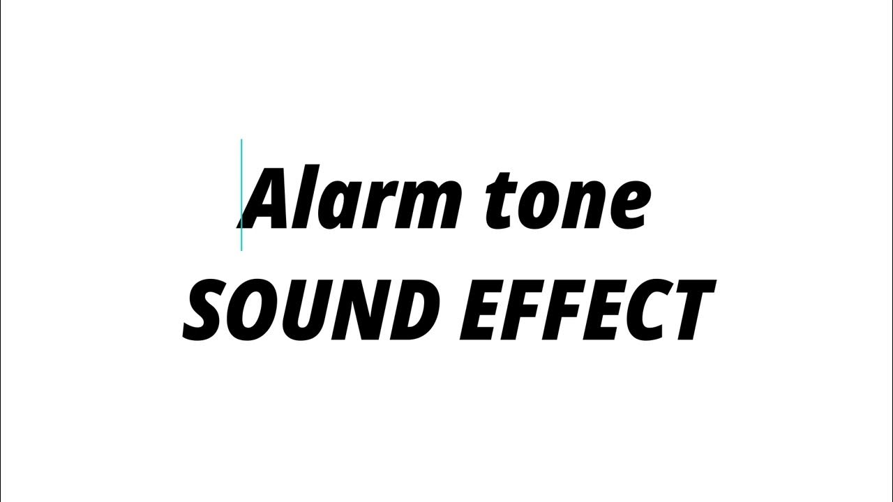 Alarm tone NO COPYRIGHT SOUND EFFECT YouTube