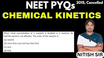 When initial concentration of a reactant is doubled in a reaction, its half-life period
