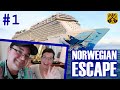 Norwegian Escape Pt.1: Embarkation, Interior Cabin Tour, Moderno Brazilian Steakhouse - ParoDeeJay