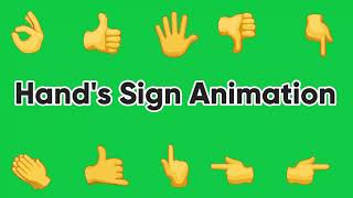 Hand Direction Animation Green Screen 4K Copyright Free