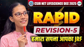 🔥 Rapid Fire Revision-5  | JRF Booster | Boost Marks Instantly 💯 CSIR NET DEC 2025