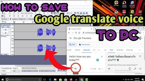 How to save Audio from google translate 2021