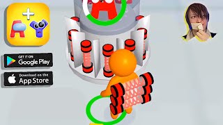 Alphabet Monster: 3D Merge Android Gameplay with Webcam! I Play on Tablet Xiaomi Pad 5 - New Games screenshot 2