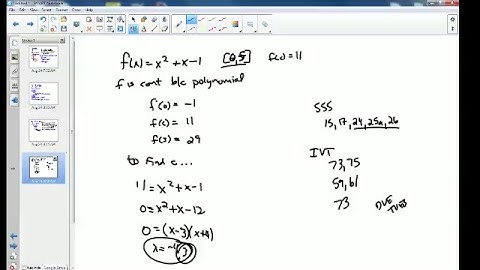 Calculus BC Continuity and IVT