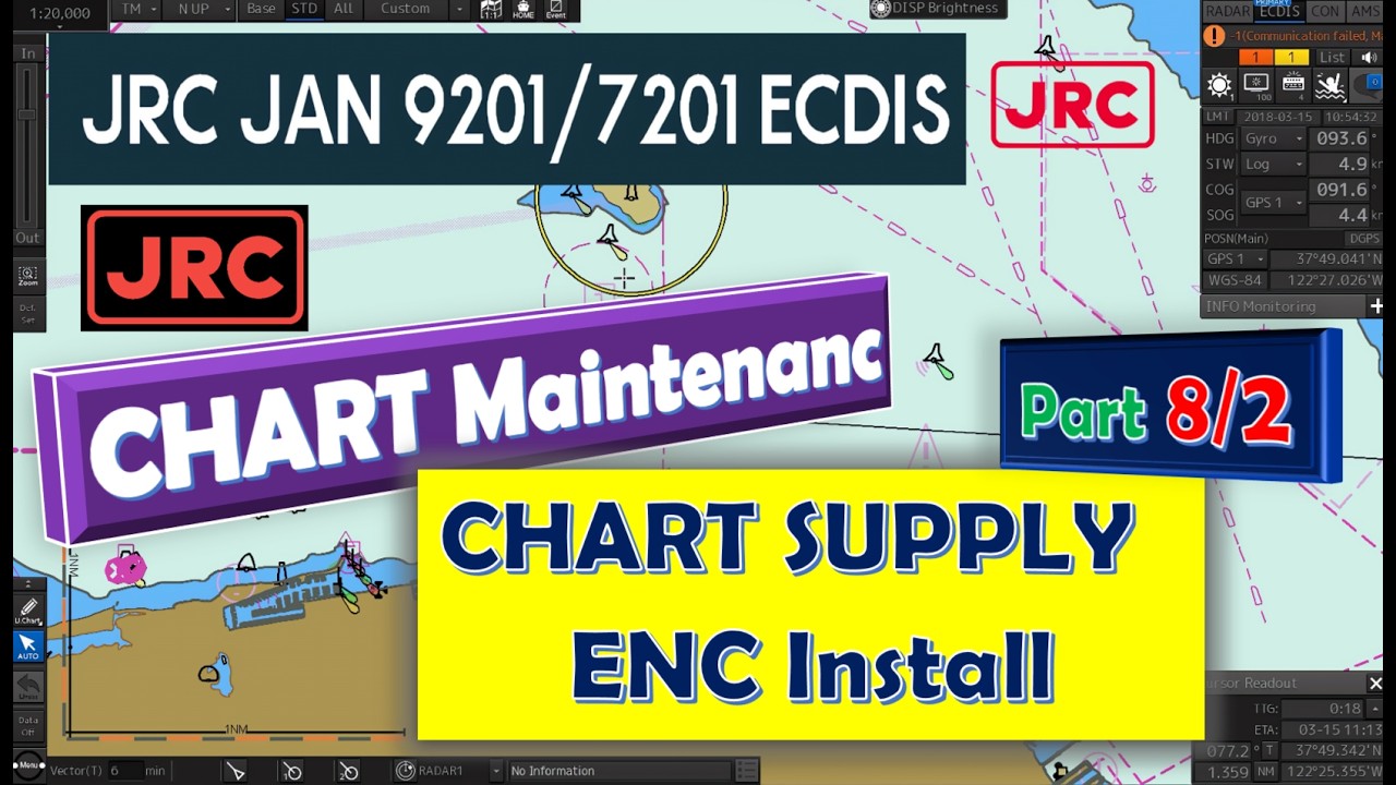 JRC ECDIS Part 8/2 CHART MAINTENANCE CHART SUPPLY ENC INSTALL #jrc # ...