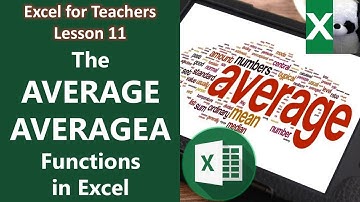 THE AVERAGE AND AVERAGEA FUNCTIONS | Excel for Teachers | Carlo Excels