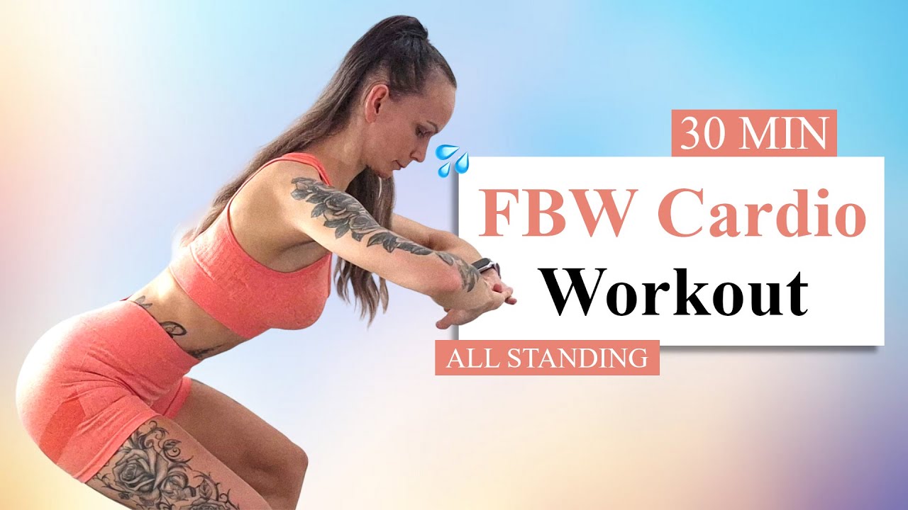 30 MIN ALL STANDING FBW CARDIO Workout | Full Body HIIT | No Repeat ...