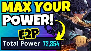 How To MAX Your POWER Efficiently!!! [Solo Leveling: Arise] screenshot 3