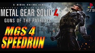 MGS4 Speedrun Multi Segment 1h32m42s NG+ WR