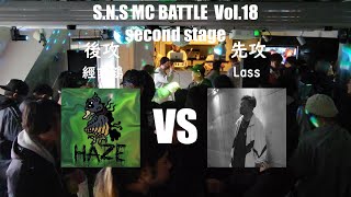 S.N.S MC BATTLE Vol.18 BESTBOUT 經亥鶴 VS Lass