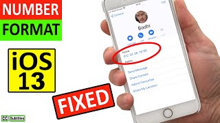 iPhone Telephone Numbers Format Incorrect after IOS Update Fix screenshot 2