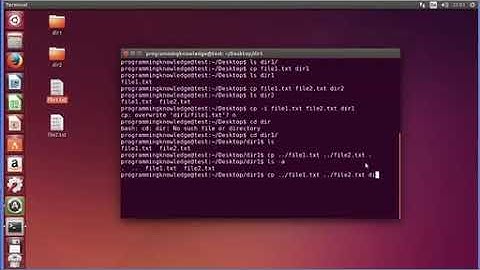 Ubuntu Lesson 8: cp command - Tutorial For Beginners