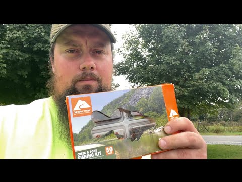 Ep.20 Ozark Trail Pond & Creek Fishing Kit (unfortunate discovery) #fishing  #creekfishing 