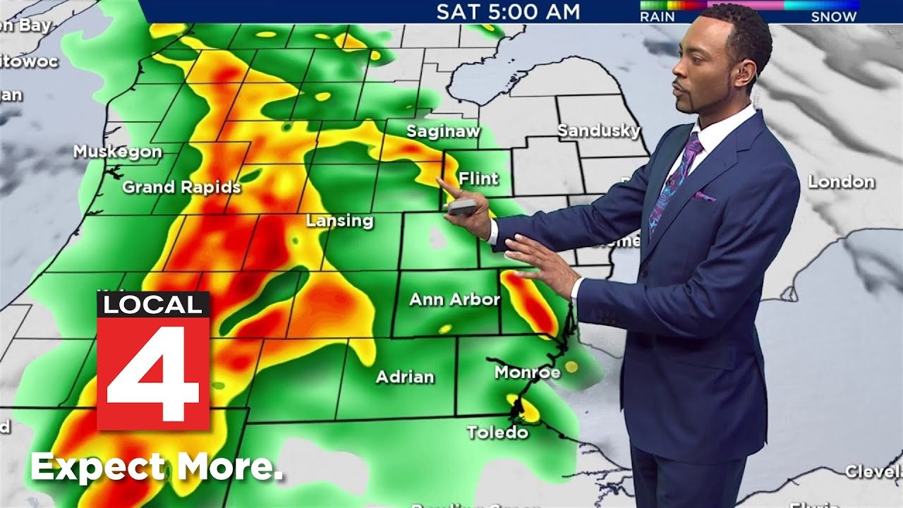 Metro Detroit Sees Warming Trend, Thunderstorms Expected - YouTube