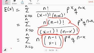 Celebrity Expection of a Binomial Distribution - Proof Profile