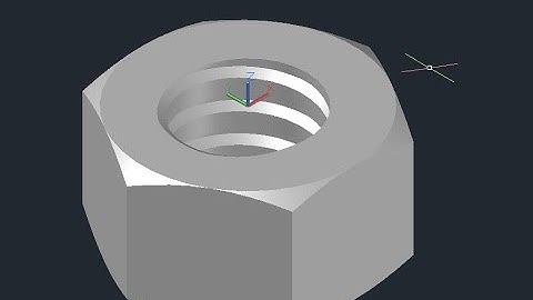 Hexagonal Nut 3D Modeling in AutoCAD in Hindi | Step-by-Step Tutorial for Beginners