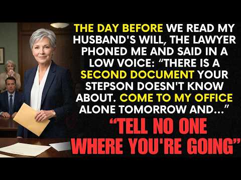Day Before My Husband's Will Reading, Lawyer Called: "Don't Tell Your Stepson —There's Another Will"
