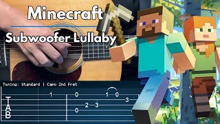 Minecraft C418 - Subwoofer Lullaby Fingerstyle Guitar