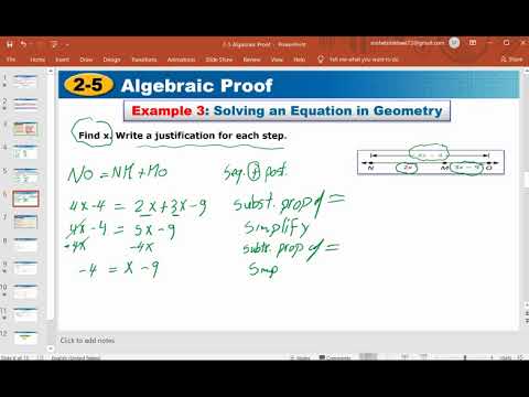 2-5 Algebraic Proof
