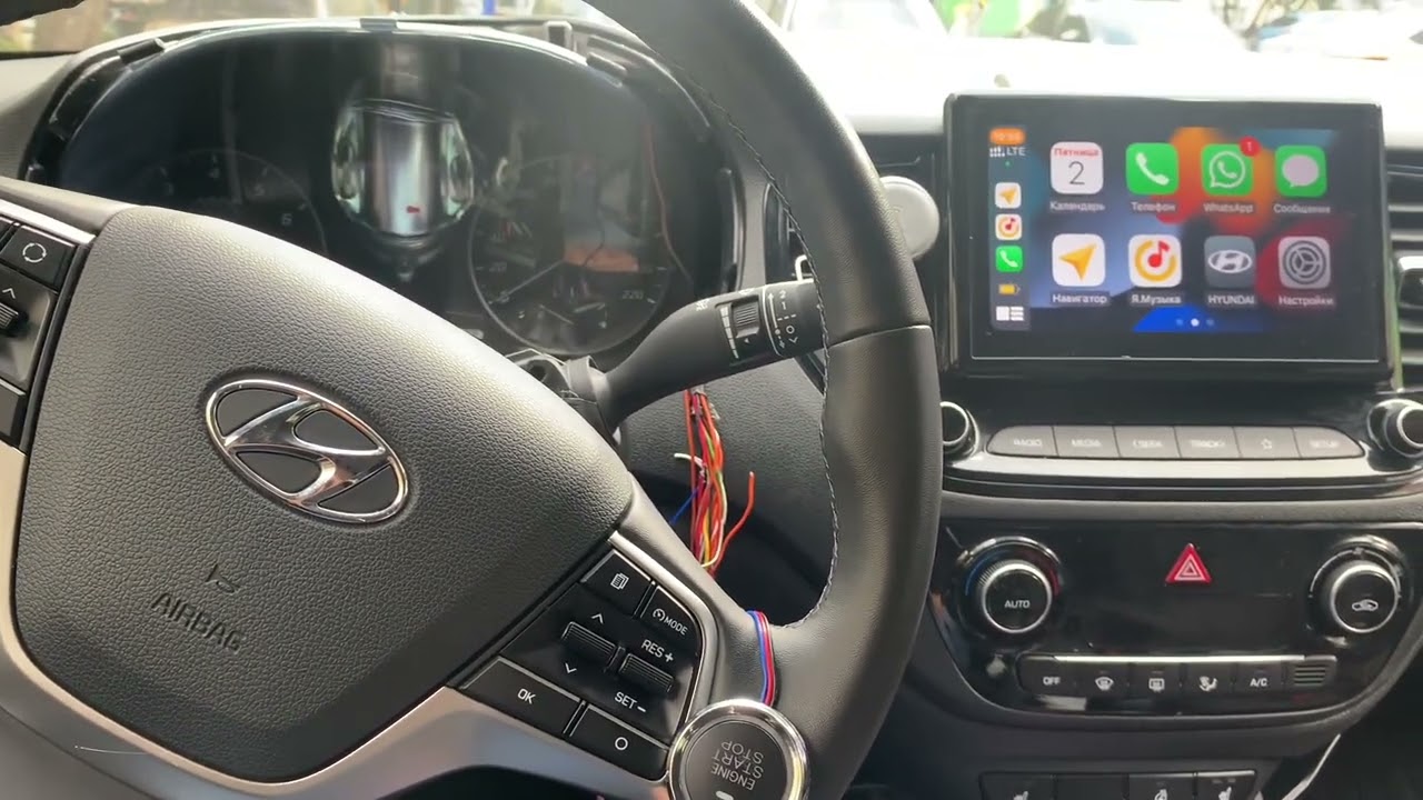 Старт стоп гибкая логика StarLine s96 хендай солярис - YouTube