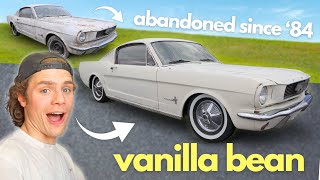 transforming And Upgrading My Abandoned 66 Mustang Fastback vanilla Bean Pt2