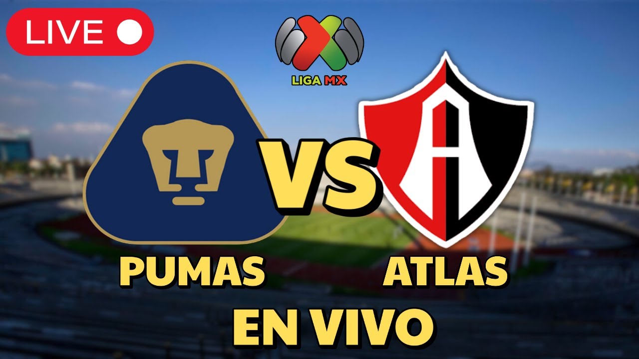 🚨¡PUMAS vs ATLAS EN VIVO HOY en C.U. | JORNADA 7 APERTURA 2025 | La ...