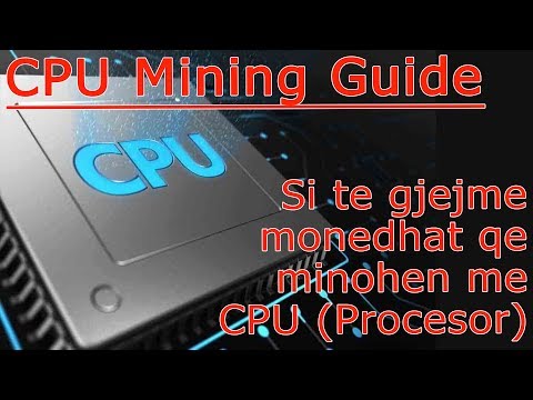 Si te gjejme monedhat qe minohen me CPU (Procesor) ???