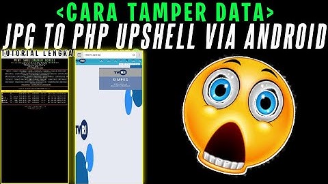 Tamper data jpg to php upshell via android