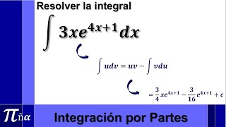 Integración por Partes (ejemplo 1/10)