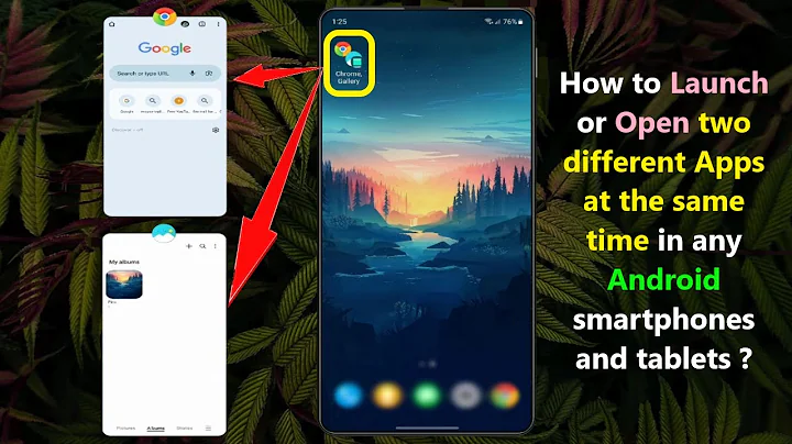 How to Launch or Open two different Apps at the same time in any Android smartphones and tablets ?