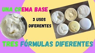 Cómo hacer 1 CREMA NATURAL 3 RECETAS DIFERENTES cara, cuerpo y mascarilla capilar. Cosmética Natural