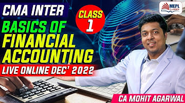 CMA Inter Basics Of Financial Accounting | LIVE | Class 1 | Mohit Agarwal