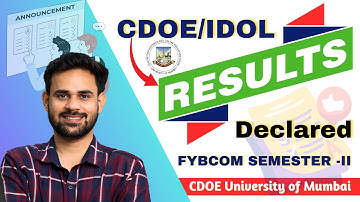 FYBCom Semester 2 Result 2025 OUT! | CDOE/IDOL Mumbai University