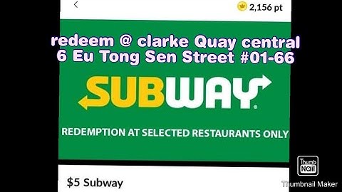 where to redeem/ subway voucher/ frm: singtel dash