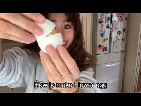 How to make Flower egg - How to make a simple flower egg using