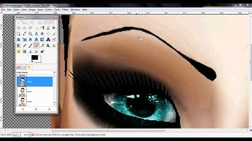 IMVU GIMP Eyerbrowns Tutorial