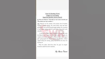 Lost Spring |Important Questions |Class-12th | Who was Mukesh ? #shorts #short #viral #english