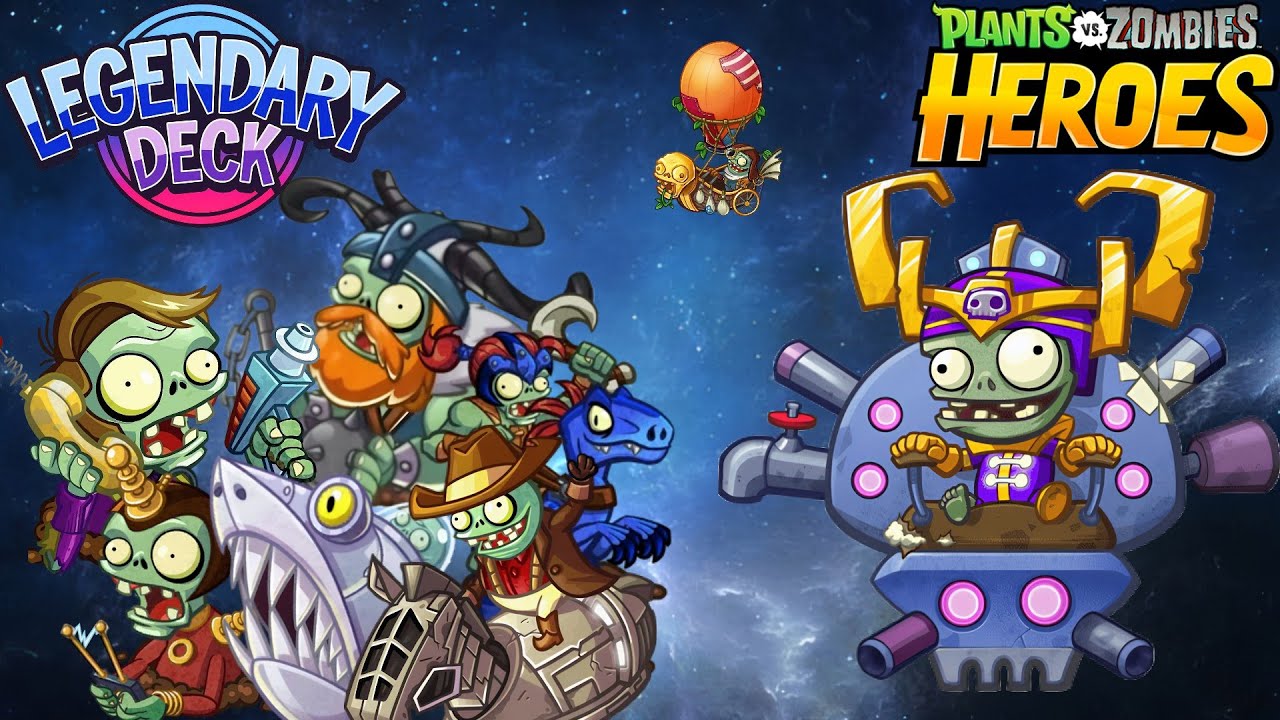 Теперь очередь зомби: колода ТОЛЬКО с легендарными картами! (PvZ Heroes)