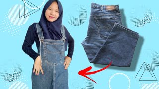 JEANS CREATIONS..!!! MAKING A JUMPSUIT FROM OLD PANTS 📐✂️