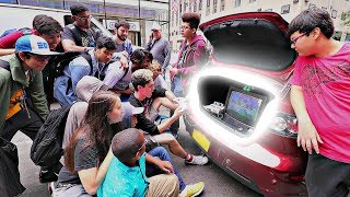 [DAY 3/10] Playing the SNES Out the Trunk of a Car! (While Waiting for the SNES Classic!) NYC