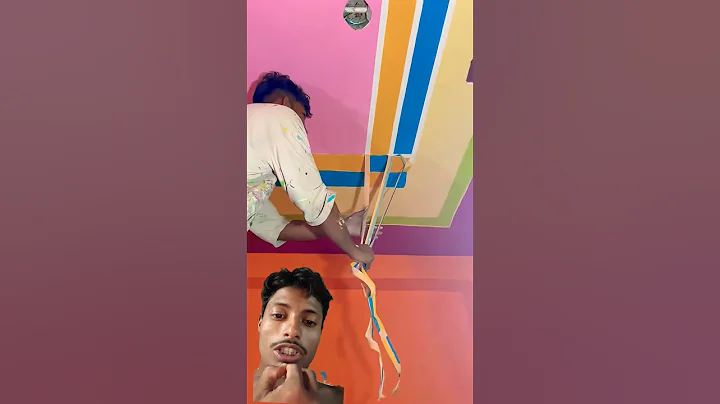 Tape Design #art#wallpainting#trendingvideo #shortfeed #shorts #reels #design #housepainting