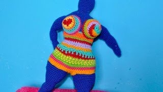 How to Crochet Amigurumi Nana - a tribute to Niki de Saint Phalle * Part 1 * Legs