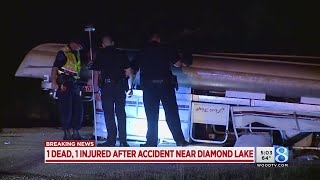 1 dead, 1 critically injured after Newaygo Co. crash