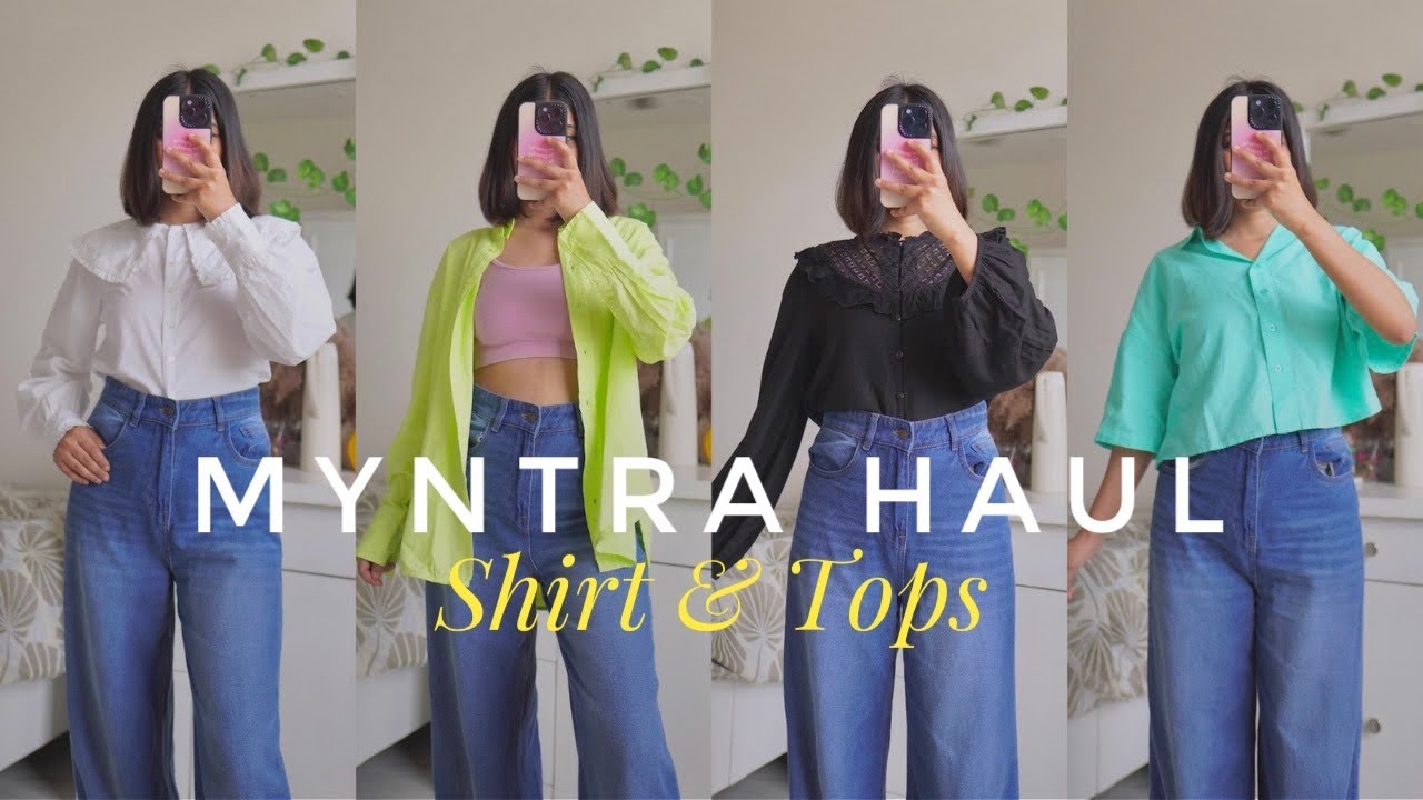 Best Shirt Tops from Myntra, Shirts for College, Officewear, Myntra Haul