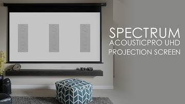 Elite Screens Spectrum AcousticPro UHD Acoustically Transparent (AT) Screen