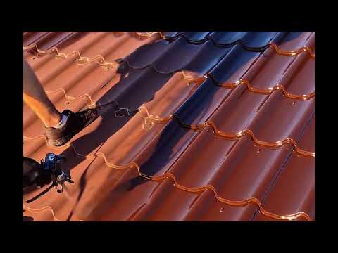 Dach po renowacji — ujęcie z drona