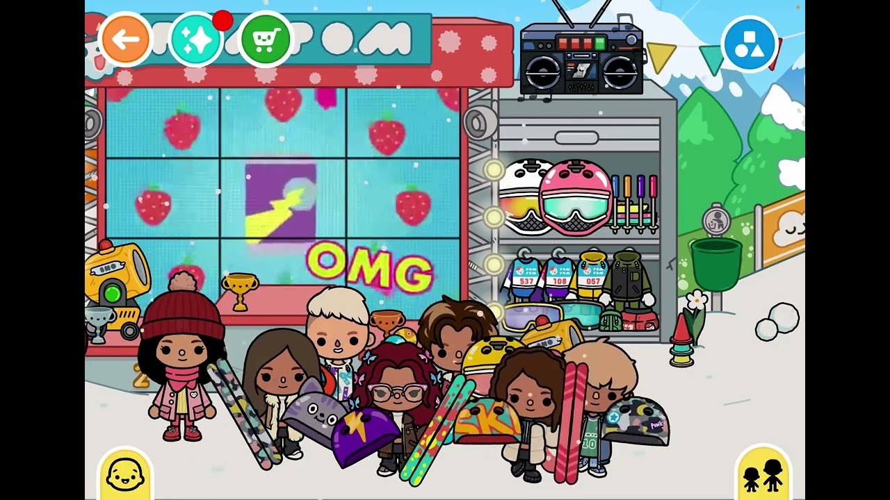 toca boca škola 6 ( lyžák) posledni dil