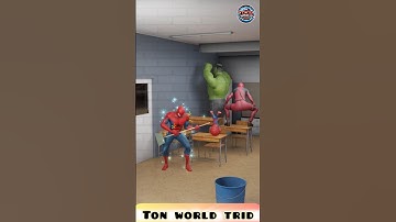 Squid Game vs Spiderman vs Deadpool vs Hulk vs Spidey | Marvel Animation #squidgame #marvel #shorts