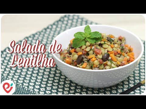 Salada de Lentilha - Sugestão para o Ano Novo